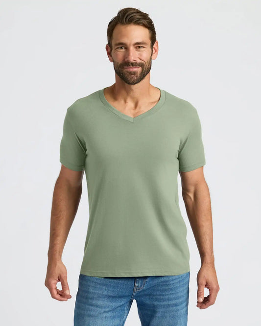Sage Green Classic V-Neck
