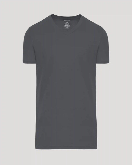 Carbon Tall Short Sleeve Classic V-Neck