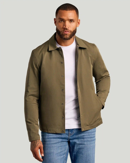 Military Green Coaches Jacket
