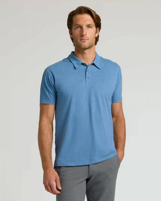 Dark Heather Blue Lake Classic Polo