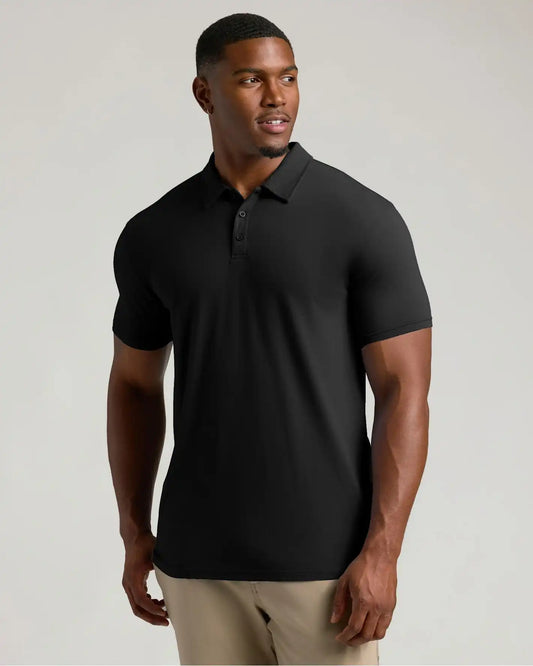 All Black Tall Classic Polo 3-Pack