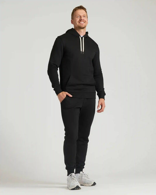 Black Tall Fleece Pullover Hoodie & Joggers 2-Pack